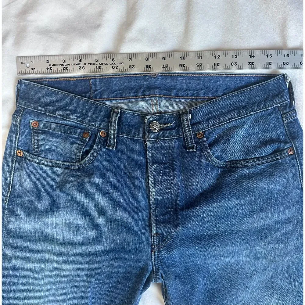 Levi's Men's 501 Original Fit Jeans - Size 32x34 - Blue